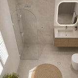 Fienza Arch Frameless Walk-in Fixed Panel 10mm Glass 700-1200x2200mm - Variant Colour Fittings