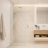 Fienza Arch Frameless Walk-in Fixed Panel 10mm Glass 700-1200x2200mm - Variant Colour Fittings