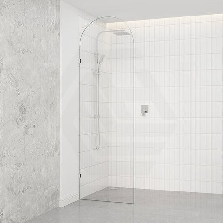 Fienza Arch Frameless Walk-in Fixed Panel 10mm Glass 700-1200x2200mm - Variant Colour Fittings
