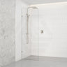 Fienza Curved Edge Frameless Walk-in Fixed Panel 10mm Glass 700-1200x2050mm - Variant Colour Fittings