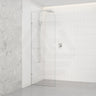 Fienza Curved Edge Frameless Walk-in Fixed Panel 10mm Glass 700-1200x2050mm - Variant Colour Fittings