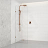 Fienza Curved Edge Frameless Walk-in Fixed Panel 10mm Glass 700-1200x2050mm - Variant Colour Fittings