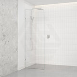 Fienza Curved Edge Frameless Walk-in Fixed Panel 10mm Glass 700-1200x2050mm - Variant Colour Fittings