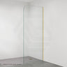 Fienza Curved Edge Frameless Fixed Panel with Channel 10mm Glass 700-1200x2050mm - Variant Colour Fittings