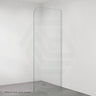Fienza Curved Edge Frameless Fixed Panel with Channel 10mm Glass 700-1200x2050mm - Variant Colour Fittings