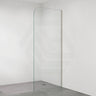 Fienza Curved Edge Frameless Fixed Panel with Channel 10mm Glass 700-1200x2050mm - Variant Colour Fittings