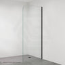 Fienza Curved Edge Frameless Fixed Panel with Channel 10mm Glass 700-1200x2050mm - Variant Colour Fittings