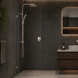 Fienza Rectangular Frameless Walk-in Fixed Panel 10mm Glass 700-1200x2050mm - Variant Colour Fittings