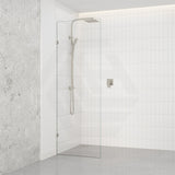 Fienza Rectangular Frameless Walk-in Fixed Panel 10mm Glass 700-1200x2050mm - Variant Colour Fittings