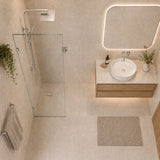 Fienza Rectangular Frameless Walk-in Fixed Panel 10mm Glass 700-1200x2050mm - Variant Colour Fittings