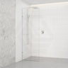 Fienza Rectangular Frameless Walk-in Fixed Panel 10mm Glass 700-1200x2050mm - Variant Colour Fittings
