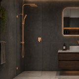 Fienza Rectangular Frameless Walk-in Fixed Panel 10mm Glass 700-1200x2050mm - Variant Colour Fittings
