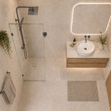 Fienza Rectangular Frameless Walk-in Fixed Panel 10mm Glass 700-1200x2050mm - Variant Colour Fittings