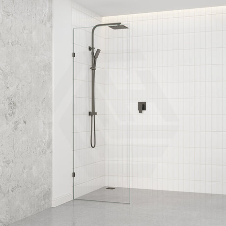 Fienza Rectangular Frameless Walk-in Fixed Panel 10mm Glass 700-1200x2050mm - Variant Colour Fittings
