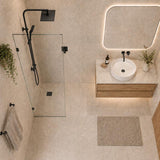 Fienza Rectangular Frameless Walk-in Fixed Panel 10mm Glass 700-1200x2050mm - Variant Colour Fittings