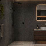 Fienza Rectangular Frameless Walk-in Fixed Panel 10mm Glass 700-1200x2050mm - Variant Colour Fittings