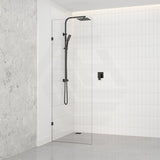 Fienza Rectangular Frameless Walk-in Fixed Panel 10mm Glass 700-1200x2050mm - Variant Colour Fittings