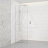 Fienza Rectangular Frameless Walk-in Fixed Panel 10mm Glass 700-1200x2050mm - Variant Colour Fittings