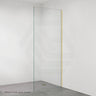 Fienza Rectangular Frameless Fixed Panel with Channel 10mm Glass 700-1200x2050mm - Variant Colour Fittings