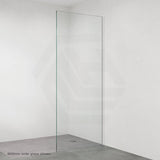 Fienza Rectangular Frameless Fixed Panel with Channel 10mm Glass 700-1200x2050mm - Variant Colour Fittings