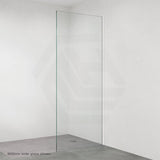 Fienza Rectangular Frameless Fixed Panel with Channel 10mm Glass 700-1200x2050mm - Variant Colour Fittings