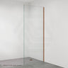 Fienza Rectangular Frameless Fixed Panel with Channel 10mm Glass 700-1200x2050mm - Variant Colour Fittings