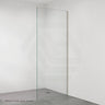 Fienza Rectangular Frameless Fixed Panel with Channel 10mm Glass 700-1200x2050mm - Variant Colour Fittings