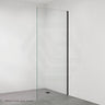 Fienza Rectangular Frameless Fixed Panel with Channel 10mm Glass 700-1200x2050mm - Variant Colour Fittings