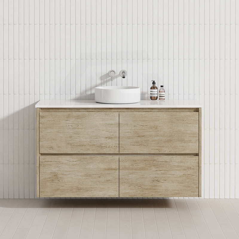 Fienza Amato 1200mm E0 MDF Wall Hung Vanity with Soft-Close Drawers Variant Colour Available