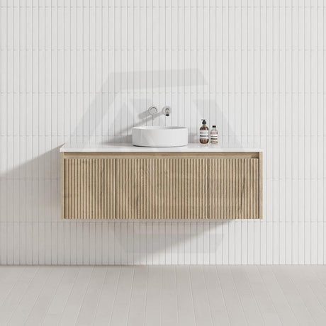 Fienza Alina 1200mm Fluted E0 MDF Wall Hung Vanity Variant Colour Available