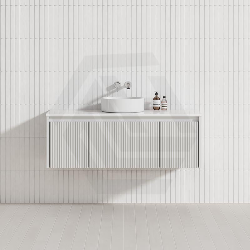 Fienza Alina 1200mm Fluted E0 MDF Wall Hung Vanity Variant Colour Available
