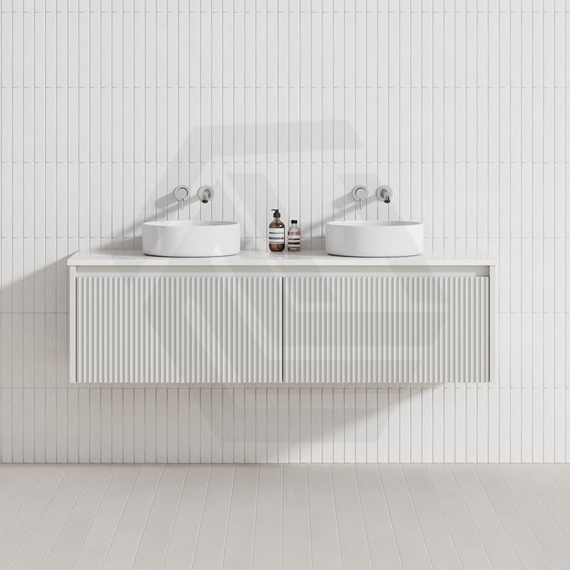 Fienza Alina 1500mm Fluted E0 MDF Wall Hung Vanity Variant Colour Available