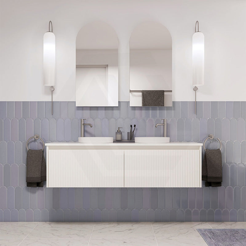 Fienza Alina 1500mm Fluted E0 MDF Wall Hung Vanity Variant Colour Available