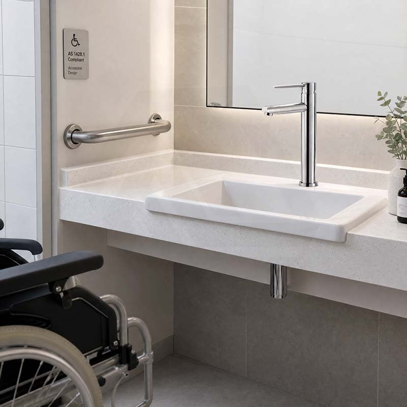 Fienza Isabella Care Solid Brass Tall Basin Mixer Chrome