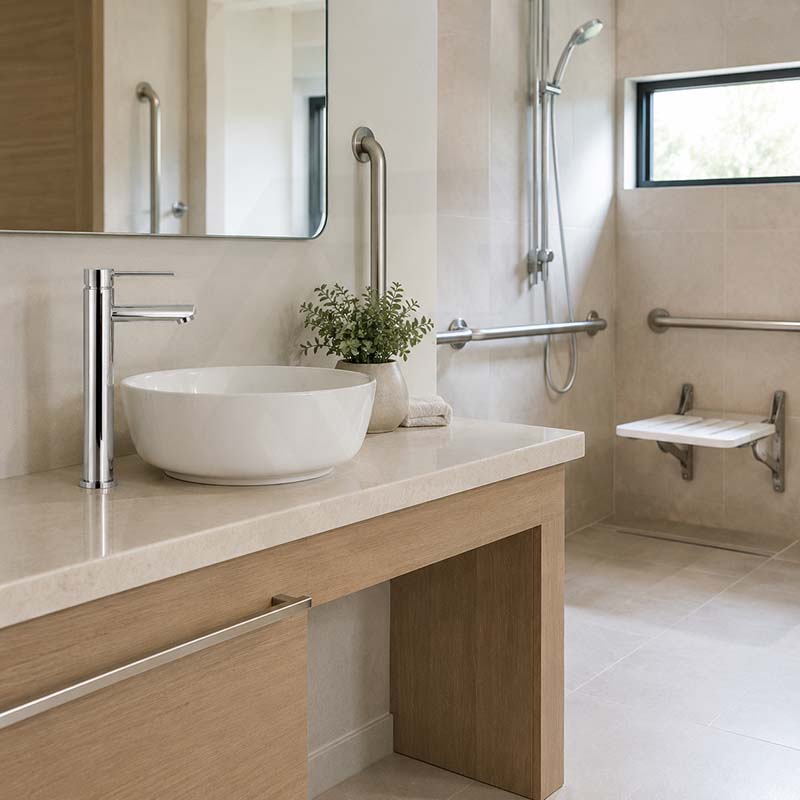 Fienza Isabella Care Solid Brass Tall Basin Mixer Chrome