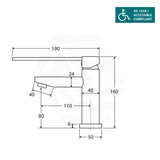 Fienza Isabella Care Lead Free Solid Brass Basin Mixer Chrome