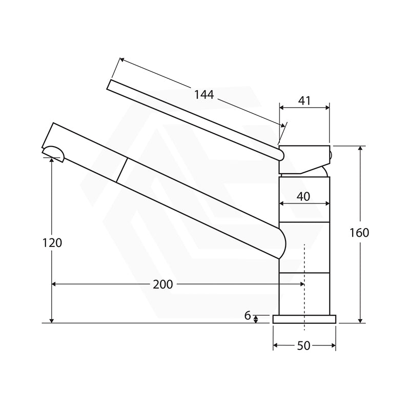 Fienza Isabella Care Solid Brass Swivel Sink Mixer