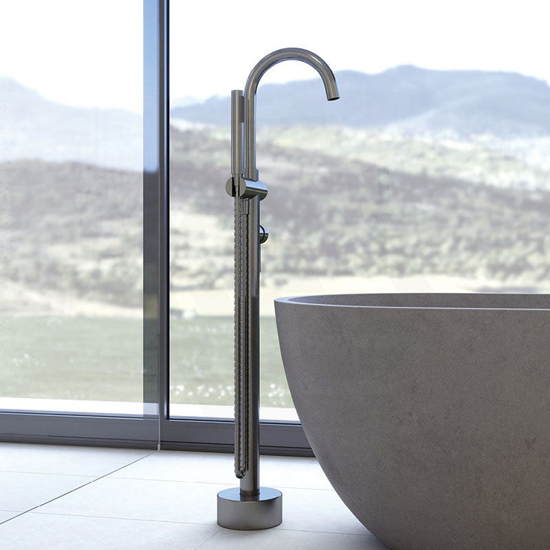 Fienza Kaya Floor Mounted Bath Mixer With Hand Shower In Various Colours