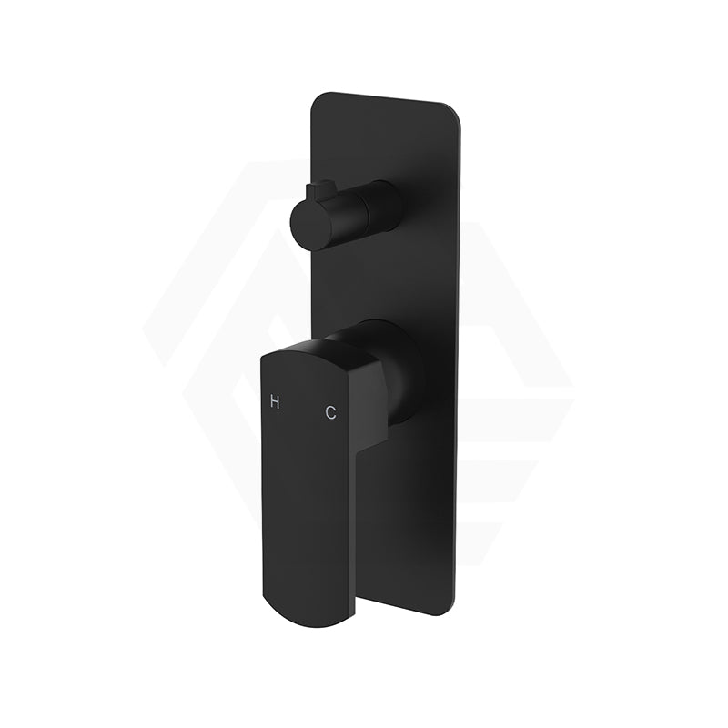 Fienza Koko Wall Diverter Mixer Chrome/Matt Black