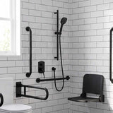 Fienza Koko Care Wall Diverter Mixer Solid Brass Matt Black