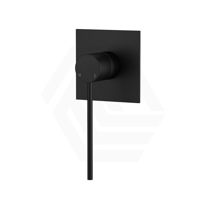 Fienza Hustle Care Wall Mixer, Square Plate Matt Black