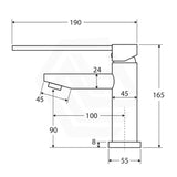 Fienza Hustle Care Basin Mixer Matt Black