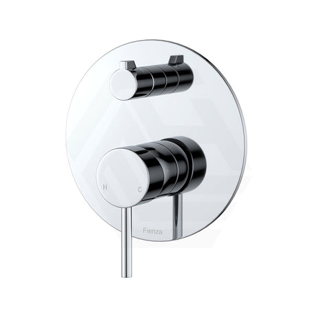Fienza Kaya Wall Diverter Mixer with Large Round Plate Variant Colour Available