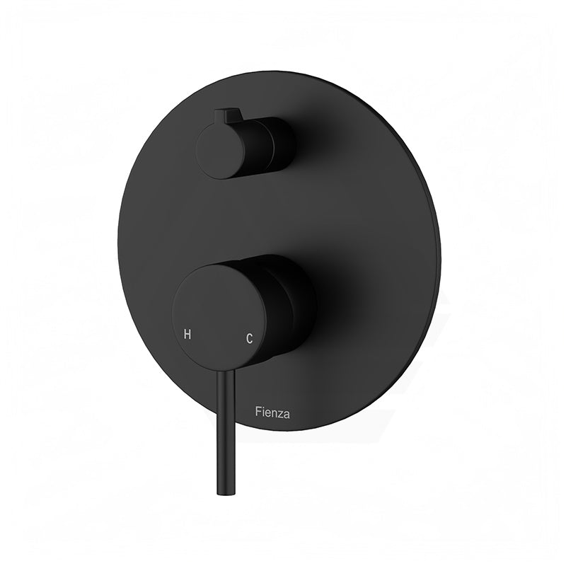 Fienza Kaya Wall Diverter Mixer with Large Round Plate Variant Colour Available