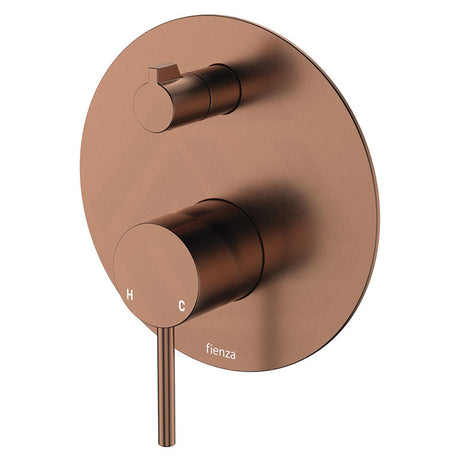 Fienza Kaya Wall Diverter Mixer with Large Round Plate Variant Colour Available
