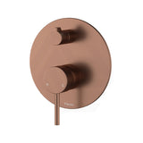 Fienza Kaya Wall Diverter Mixer with Large Round Plate Variant Colour Available