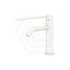 Matt White Fienza Kaya Care Short Basin Mixer Lead Free Stainless Steel 