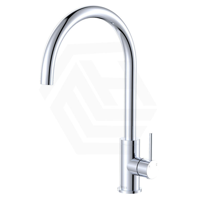 Fienza Kaya Stainless Steel Gooseneck Swivel Sink Mixer Various Colours Available