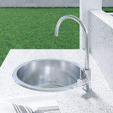 Fienza Kaya Stainless Steel Gooseneck Swivel Sink Mixer Various Colours Available