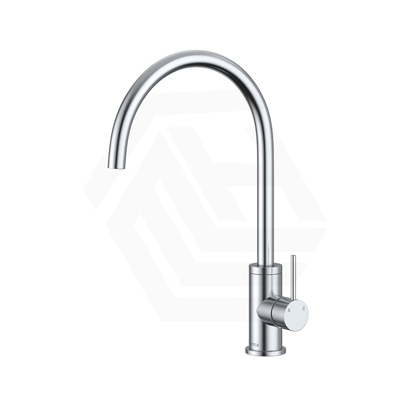 Fienza Kaya Stainless Steel Gooseneck Swivel Sink Mixer Various Colours Available